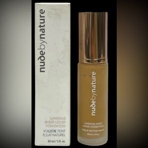 Nude by Nature Luminous  Liquid Foundation W4 Brunette